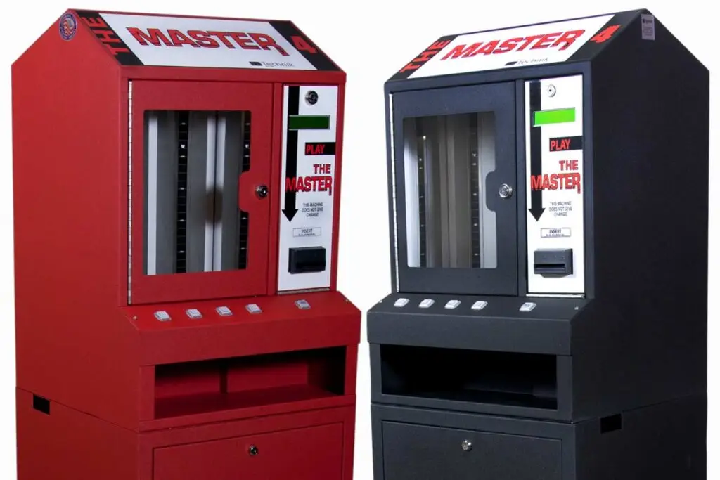 Pull tab vending machines.