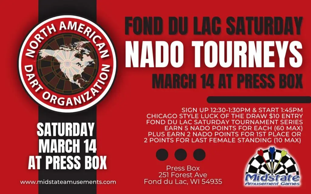 Fdl TOT NADO Dart Tournament at Press Box