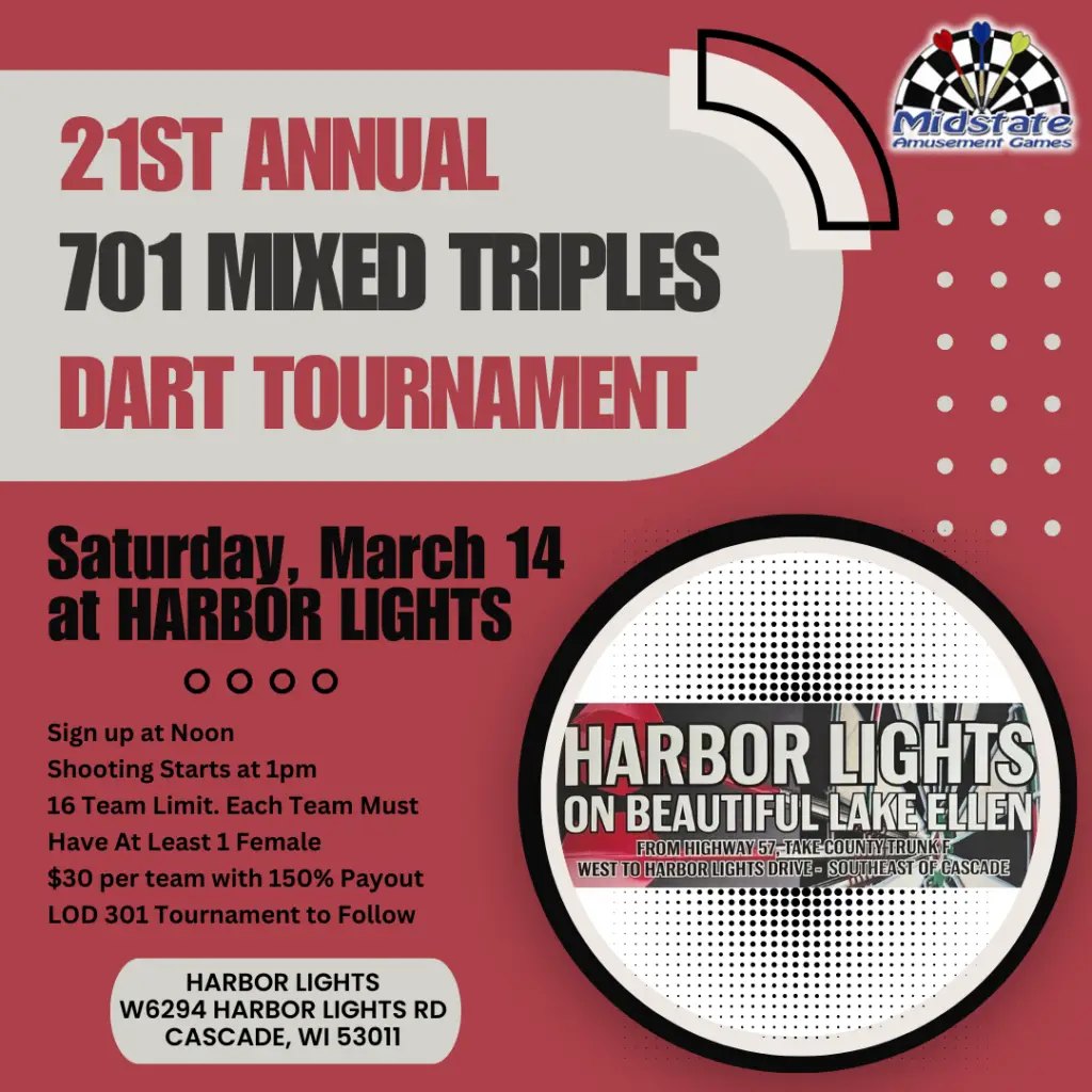 Harbor Lights Dart Tournament 3/14