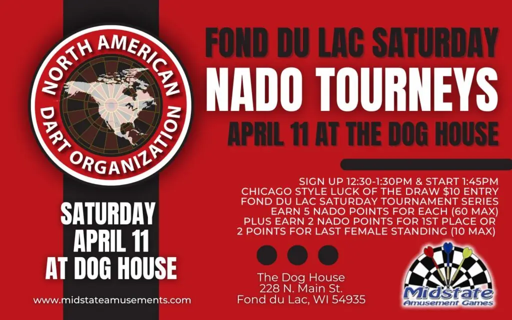 NADO points dart tournament at The Dog House