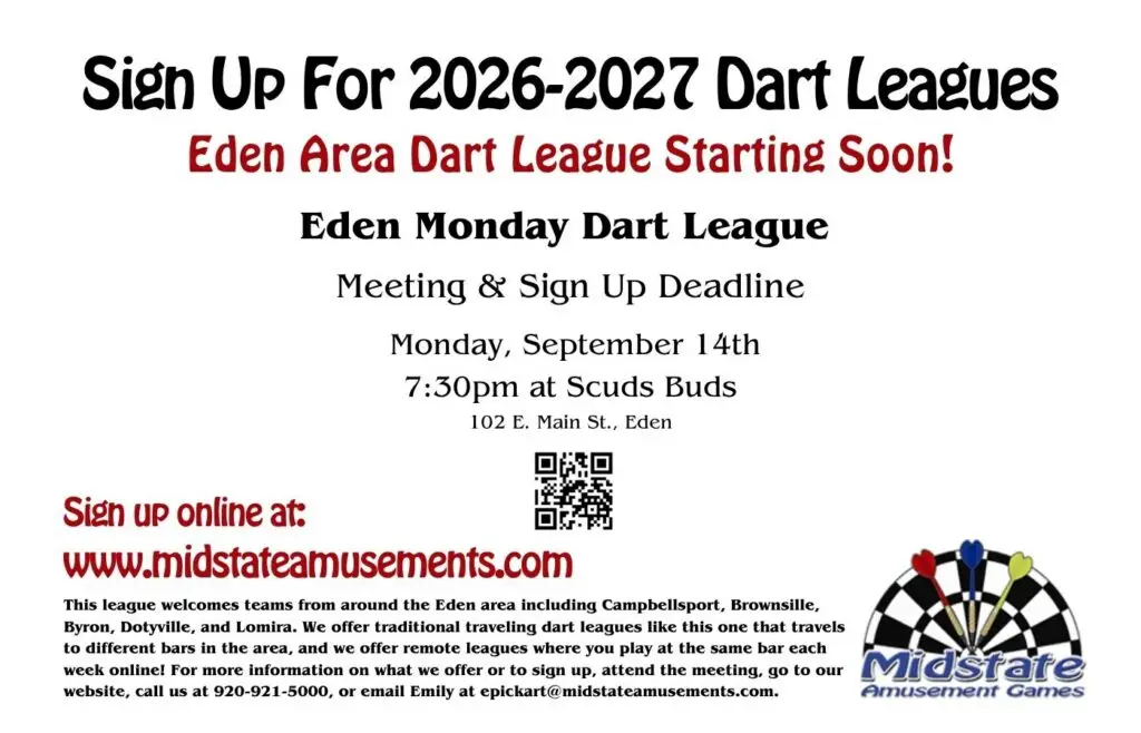 Eden Monday Dart League Meeting