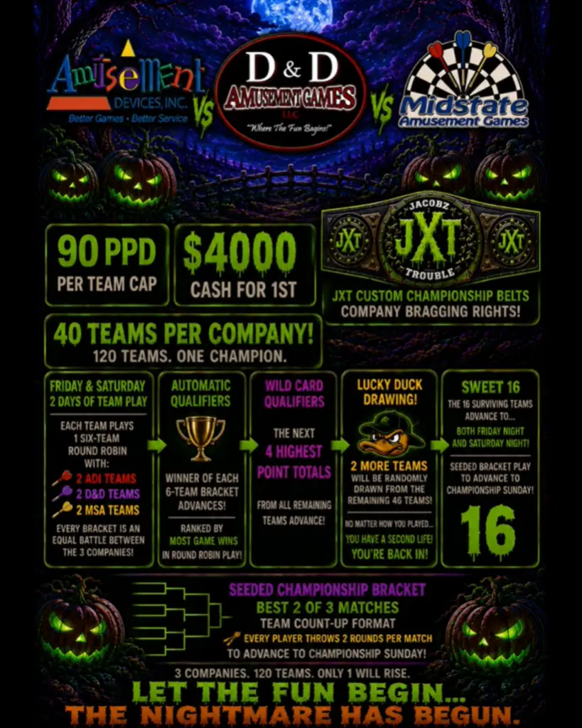2026 Halloween Open Dart Tournament