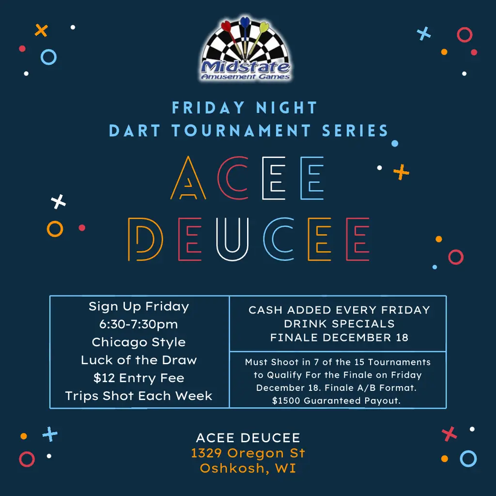 Acee Deucee Friday Night Fall Dart Tournament Series 26